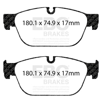 EBC Redstuff 3000 Series Sport Brake Pad Set (DP32092C) Image 4