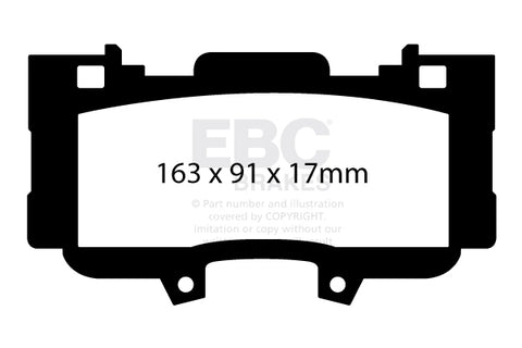 EBC Orangestuff 9000 Series Race Brake Pad Set (DP93042) Image 3