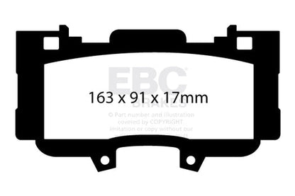 EBC Bluestuff NDX Trackday Brake Pad Set (DP53042NDX) Image 3