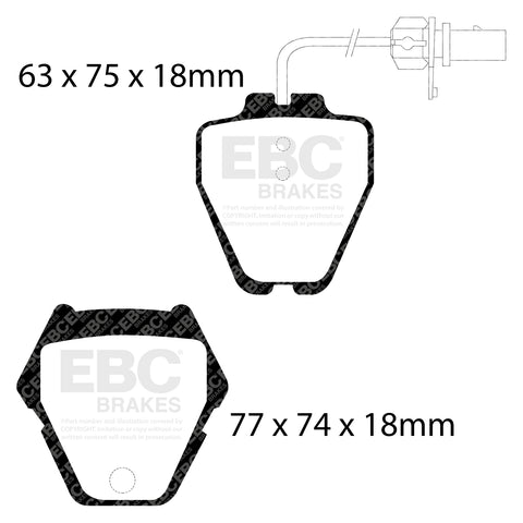 EBC Brakes Pad  and  Disc Kit (PD02KF043)