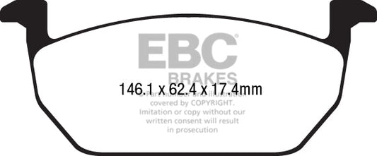 EBC Brakes Pad and Disc Full vehicle Kit (PD40K2572)