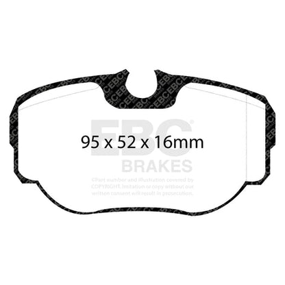 EBC Greenstuff 6000 Series Truck and SUV Brake Pad Set (DP61038) Image 1
