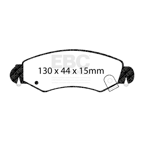 EBC Ultimax OE Replacement Brake Pad Set (DP1361) Image 3