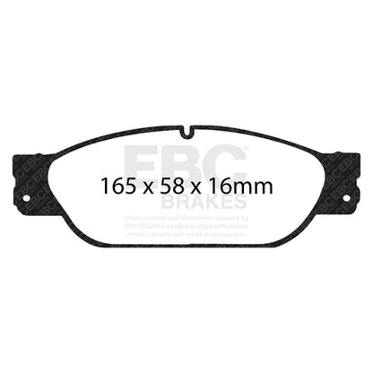 EBC Redstuff 3000 Series Sport Brake Pad Set (DP31220/2C) Image 3