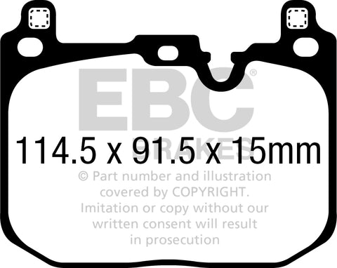 EBC Greenstuff 2000 Series Sport Brake Pad Set (DP22393) Image 3