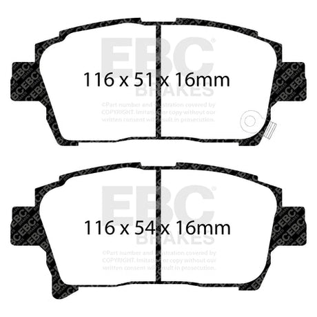 EBC Ultimax OE Replacement Brake Pad Set (DP1459) Image 2