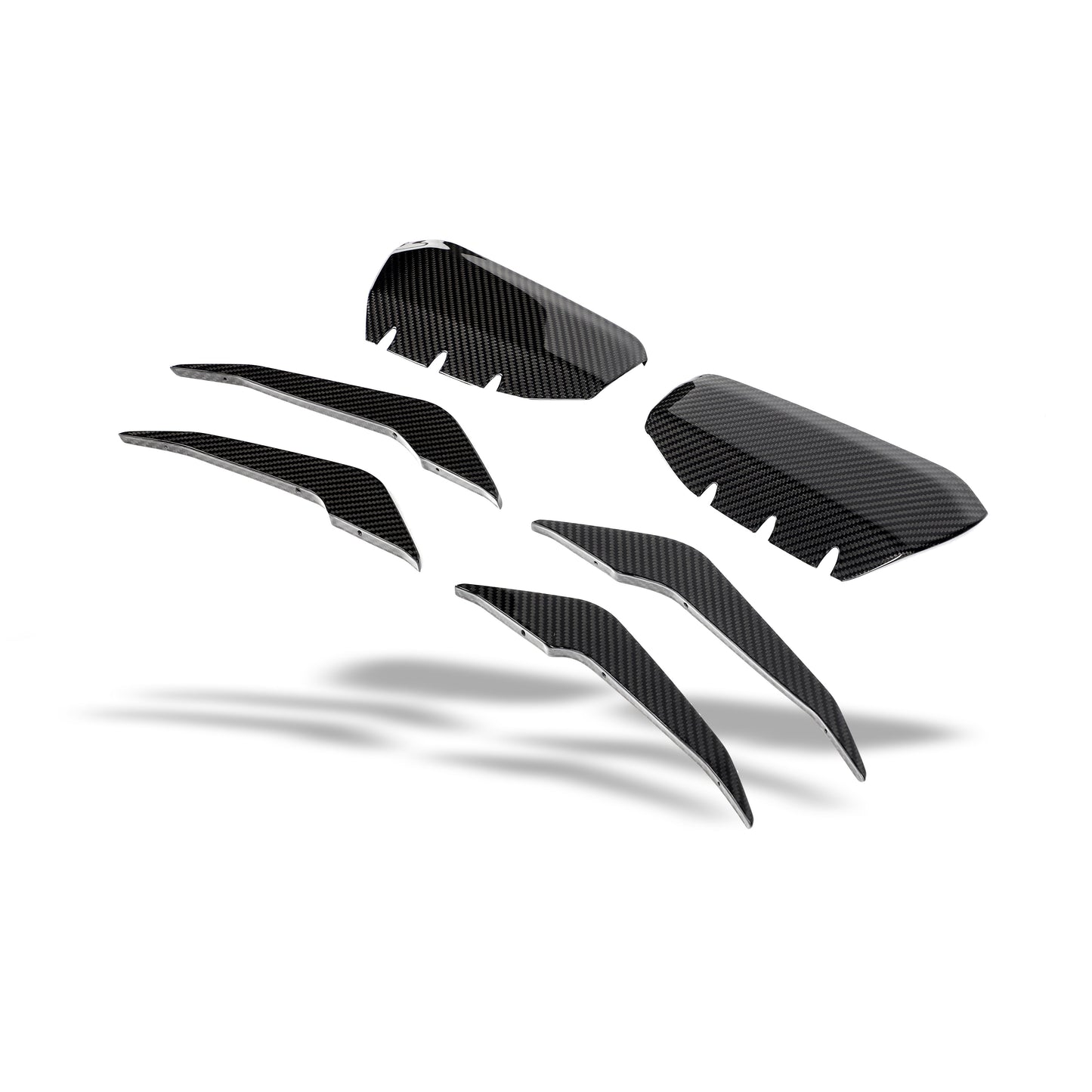 Revozport Carbon Fibre Front Bumper Canards for Audi RS3 8Y