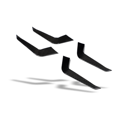 Revozport Carbon Fibre Front Bumper Canards for Audi RS4 B9.5
