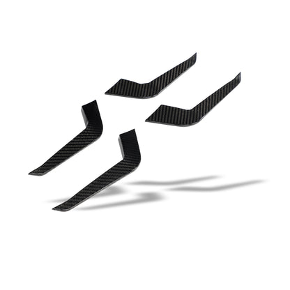 Revozport Carbon Fibre Front Bumper Canards for Audi RS4 B9.5