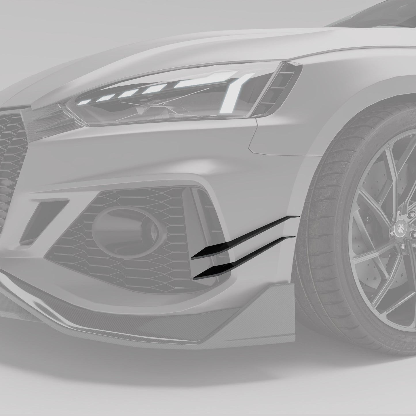 Revozport Audi RS5 B9.5 Carbon Fibre Front Canards