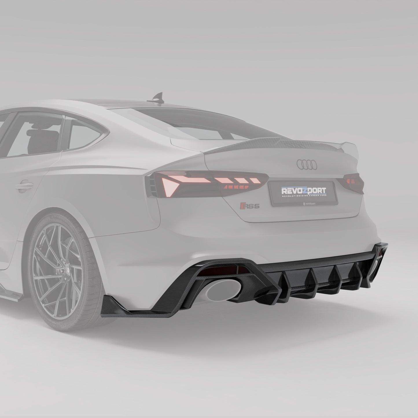 Revozport Audi RS5 B9.5 Carbon Fibre Rear Diffuser