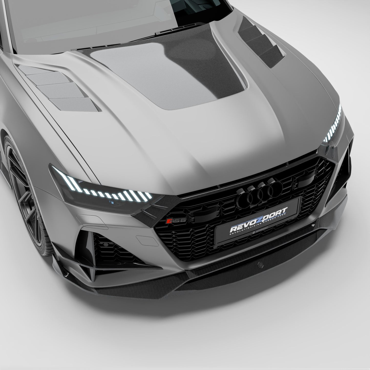 Revozport Audi RS6 C8 Carbon Fibre Hood