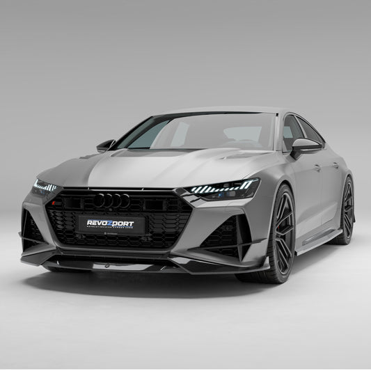 Revozport Carbon Fibre Front Lip for Audi RS7 C8