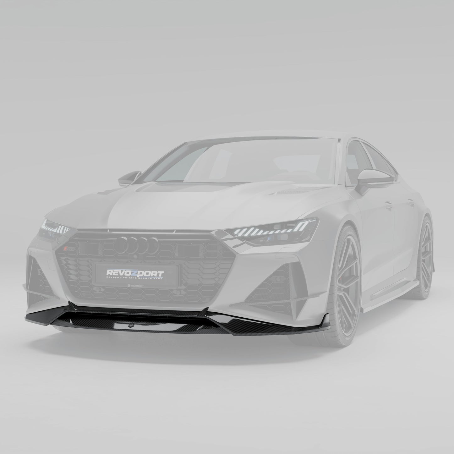 Revozport Carbon Fibre Front Lip for Audi RS7 C8