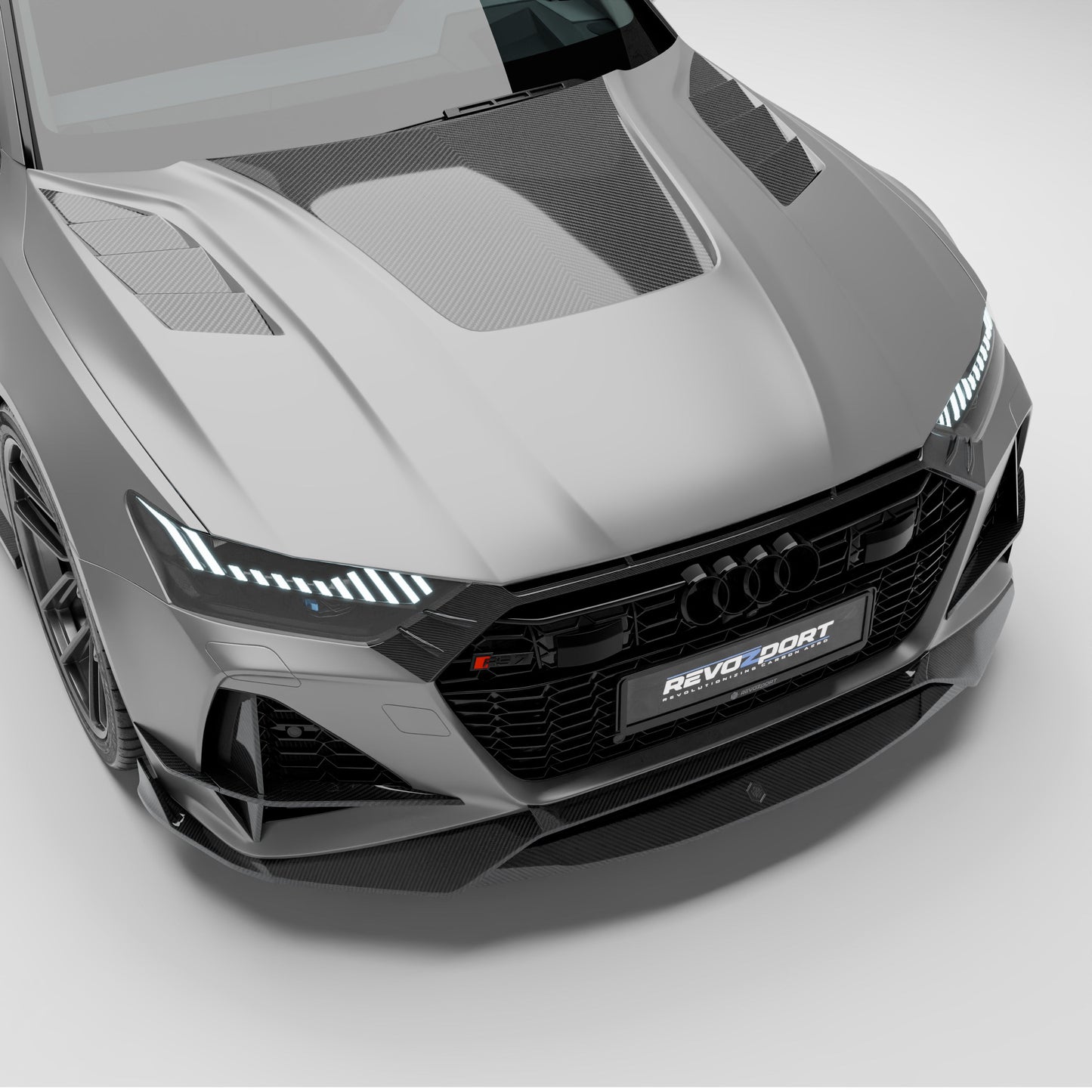 Revozport Audi RS7 C8 Carbon Fiber Hood