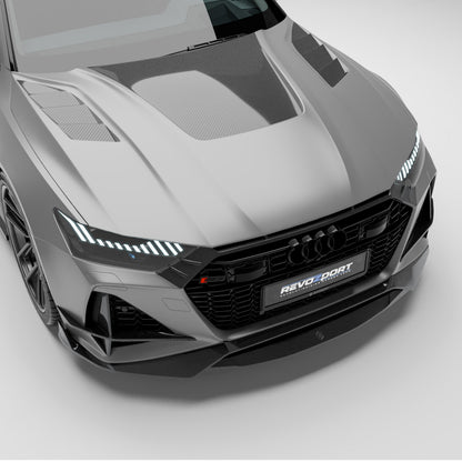 Revozport Audi RS7 C8 Carbon Fiber Hood