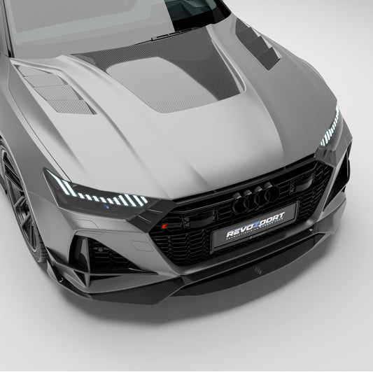 Revozport Audi RS7 C8 Carbon Fiber Hood