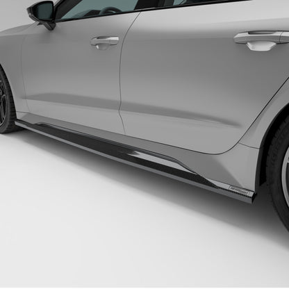 Revozport Audi RS7 C8 Carbon Fiber Side Skirts