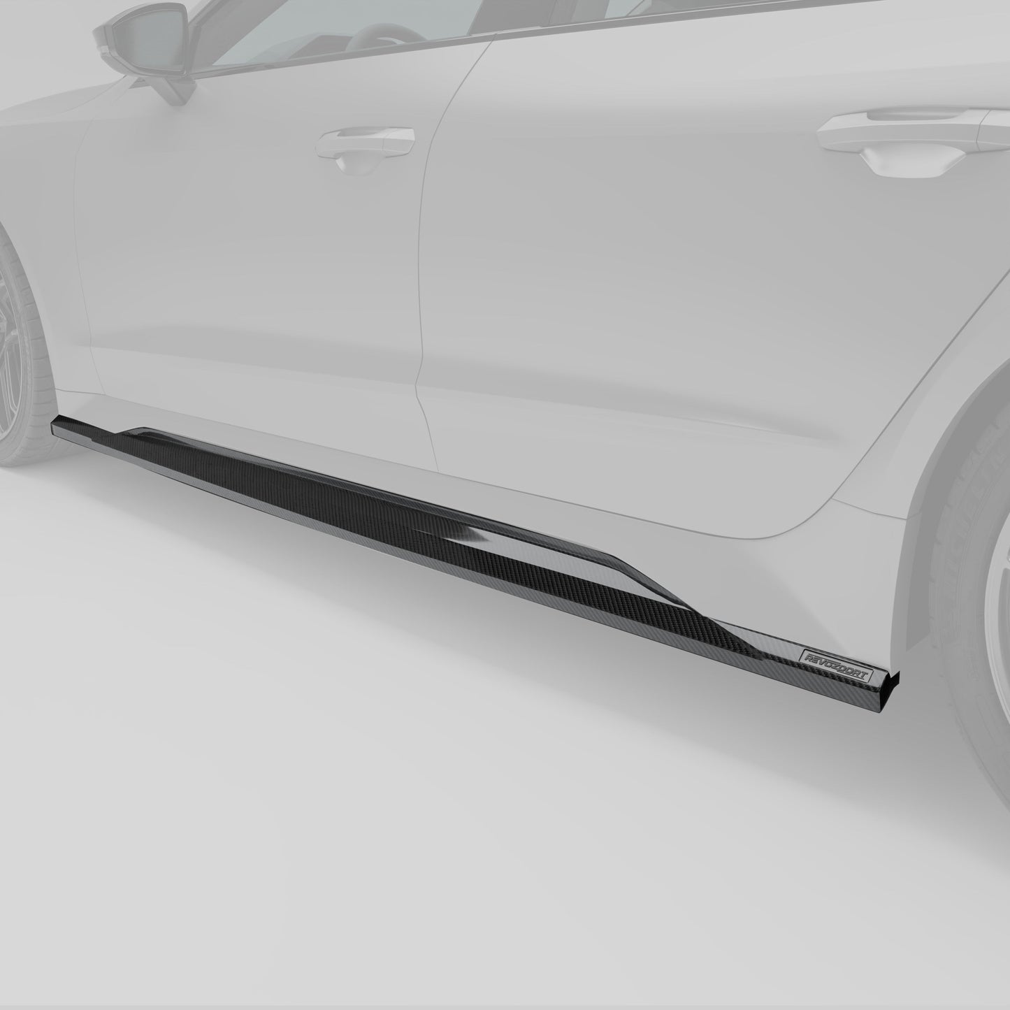 Revozport Audi RS7 C8 Carbon Fiber Side Skirts