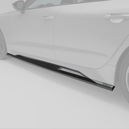 Revozport Audi RS7 C8 Carbon Fiber Side Skirts