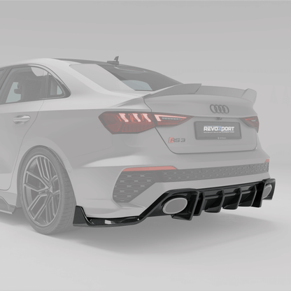 Revozport Audi RS3 8Y Carbon Fiber Rear Diffuser
