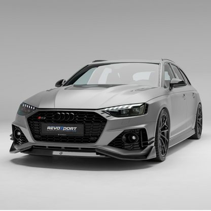 Revozport Carbon Fibre Front Lip for Audi RS4 B9.5 Facelift