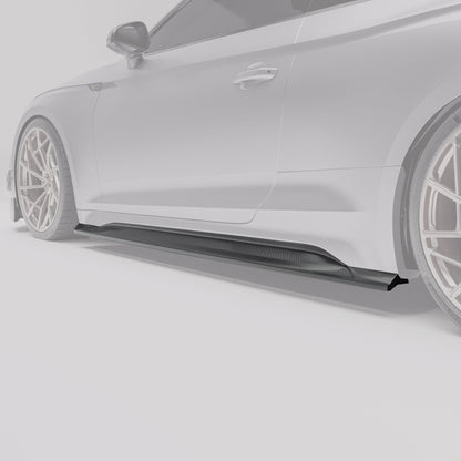 Revozport Audi RS5 B9.5 Coupe Carbon Fiber Side Skirts