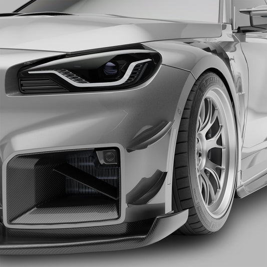 Revozport BMW M2 G87 Carbon Fibre Front Bumper Canards