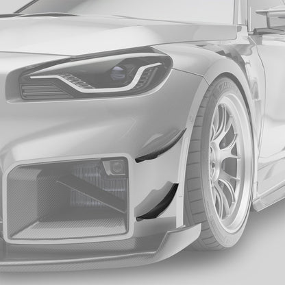 Revozport BMW M2 G87 Carbon Fibre Front Bumper Canards