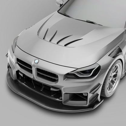 Revozport BMW M2 G87 Carbon Fibre Aero Hood & Strakes