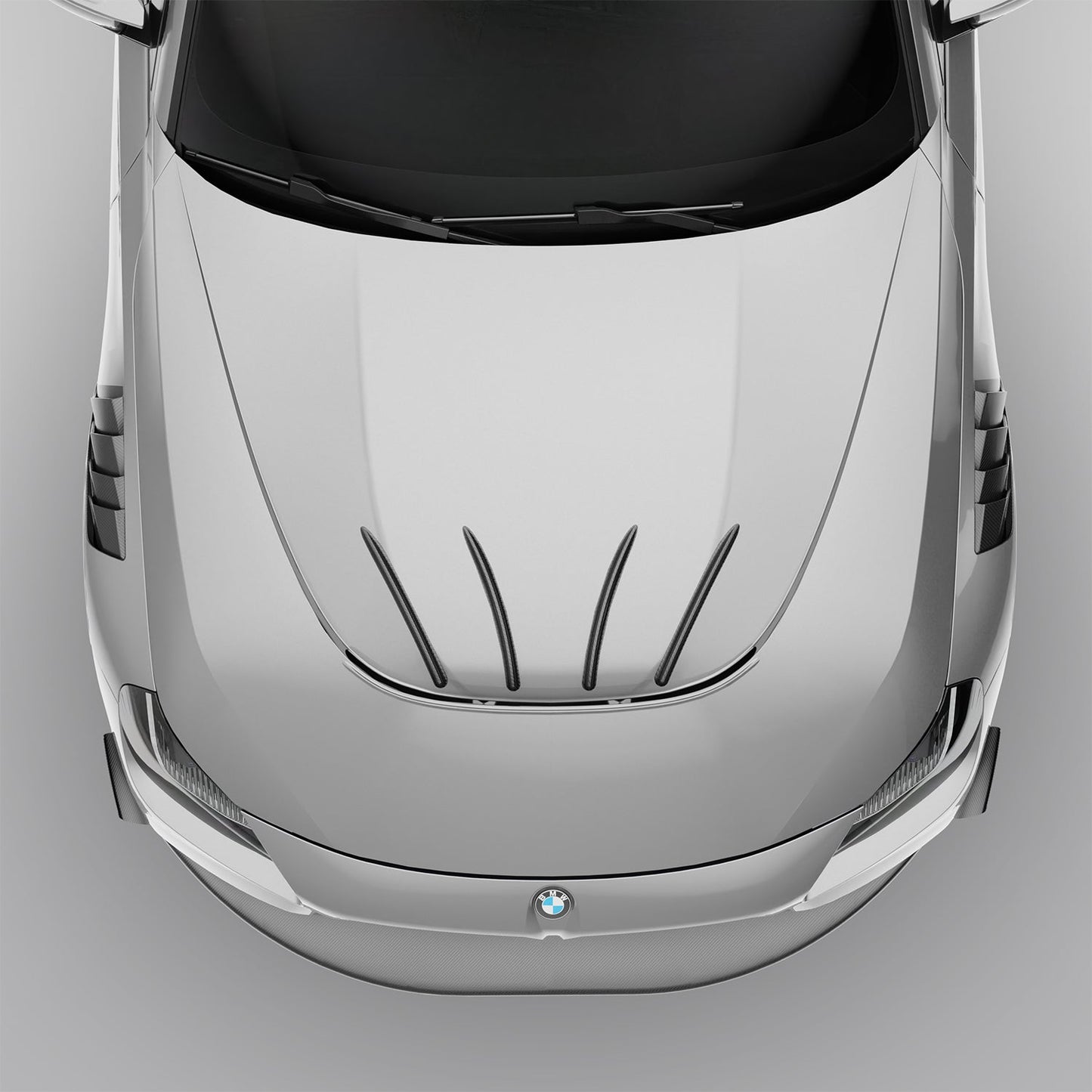 Revozport BMW M2 G87 Carbon Fiber Hood Strakes