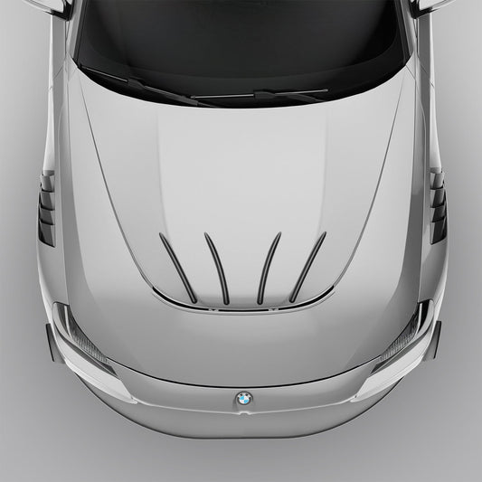 Revozport BMW M2 G87 Carbon Fiber Hood Strakes