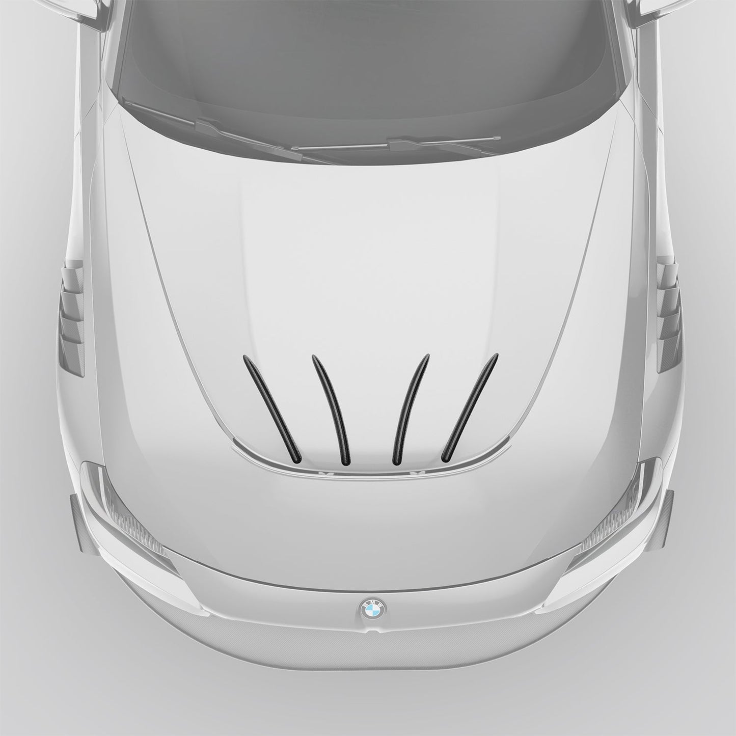 Revozport BMW M2 G87 Carbon Fiber Hood Strakes