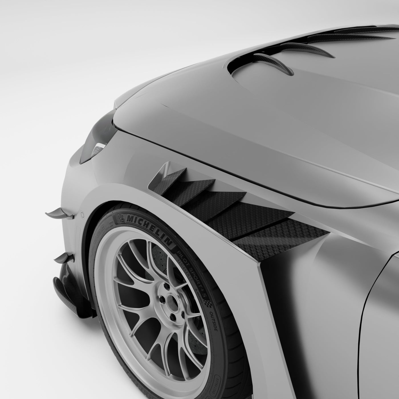 Revozport BMW M2 G87 Carbon Fibre Race Front Fenders