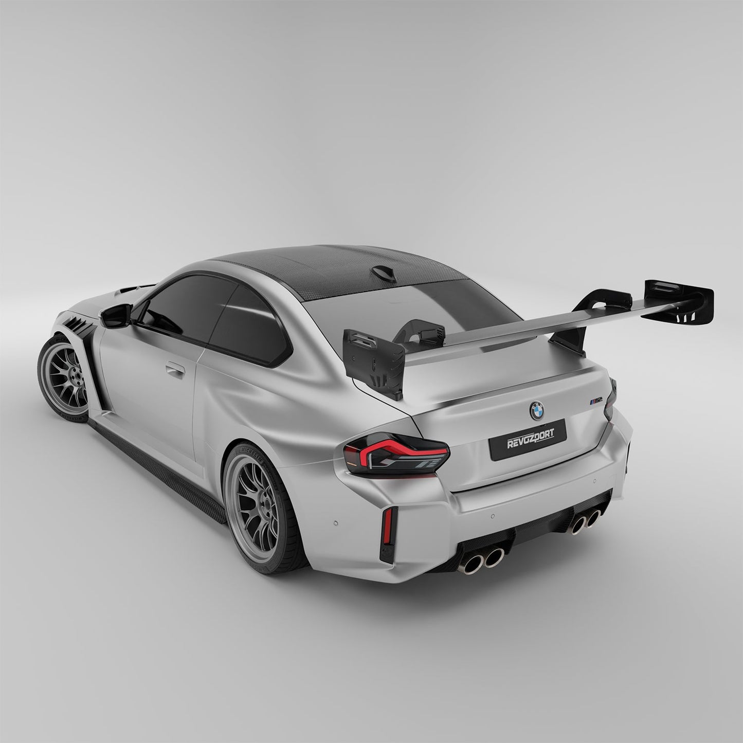 Revozport BMW M2 G87 Carbon Fiber SPA300 Race Rear Wing