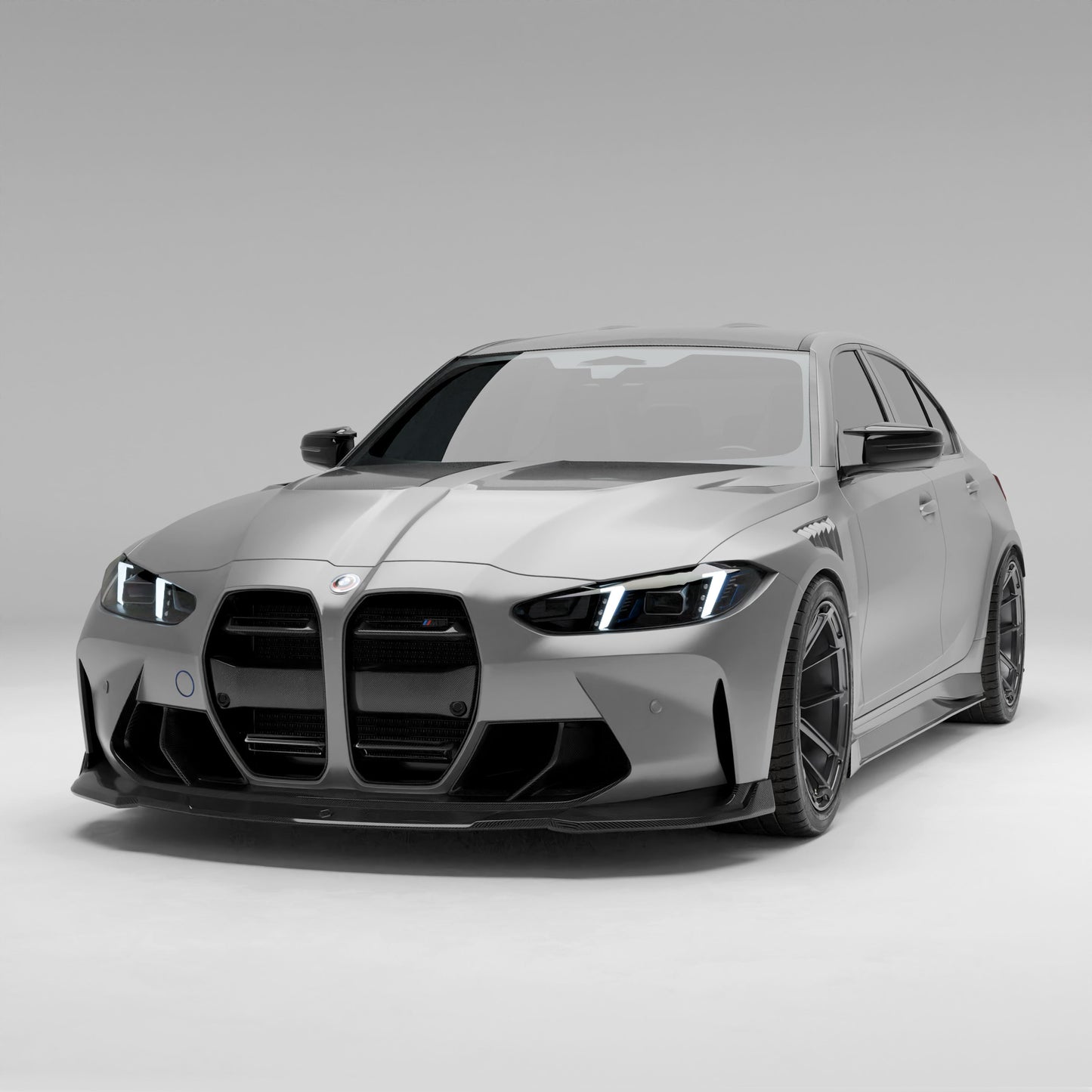 Revozport Carbon Fibre Front Lip for BMW M3 G80 | Aero Splitter