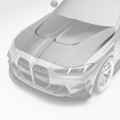 Revozport BMW M3 G80 Carbon Fibre Race Car Hood