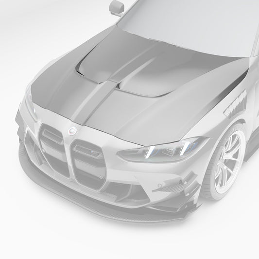 Revozport BMW M3 G80 Carbon Fibre Race Car Hood