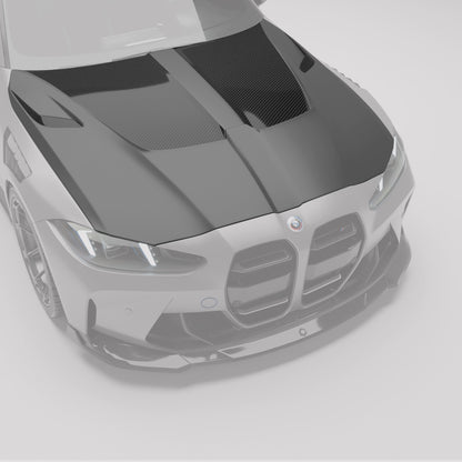 Revozport Carbon Fibre Hood for BMW M3 G80 | Weight Reduction