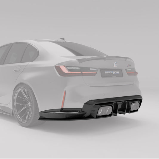Revozport Carbon Fibre Rear Diffuser for BMW M3 G80 | Aero