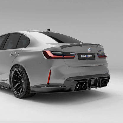 Revozport Carbon Fibre Rear Diffuser for BMW M3 G80 | Aero