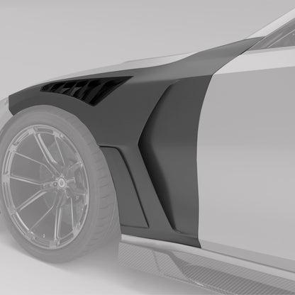 Revozport Carbon Fibre Side Fenders for BMW M3 G80 | Stance Kit
