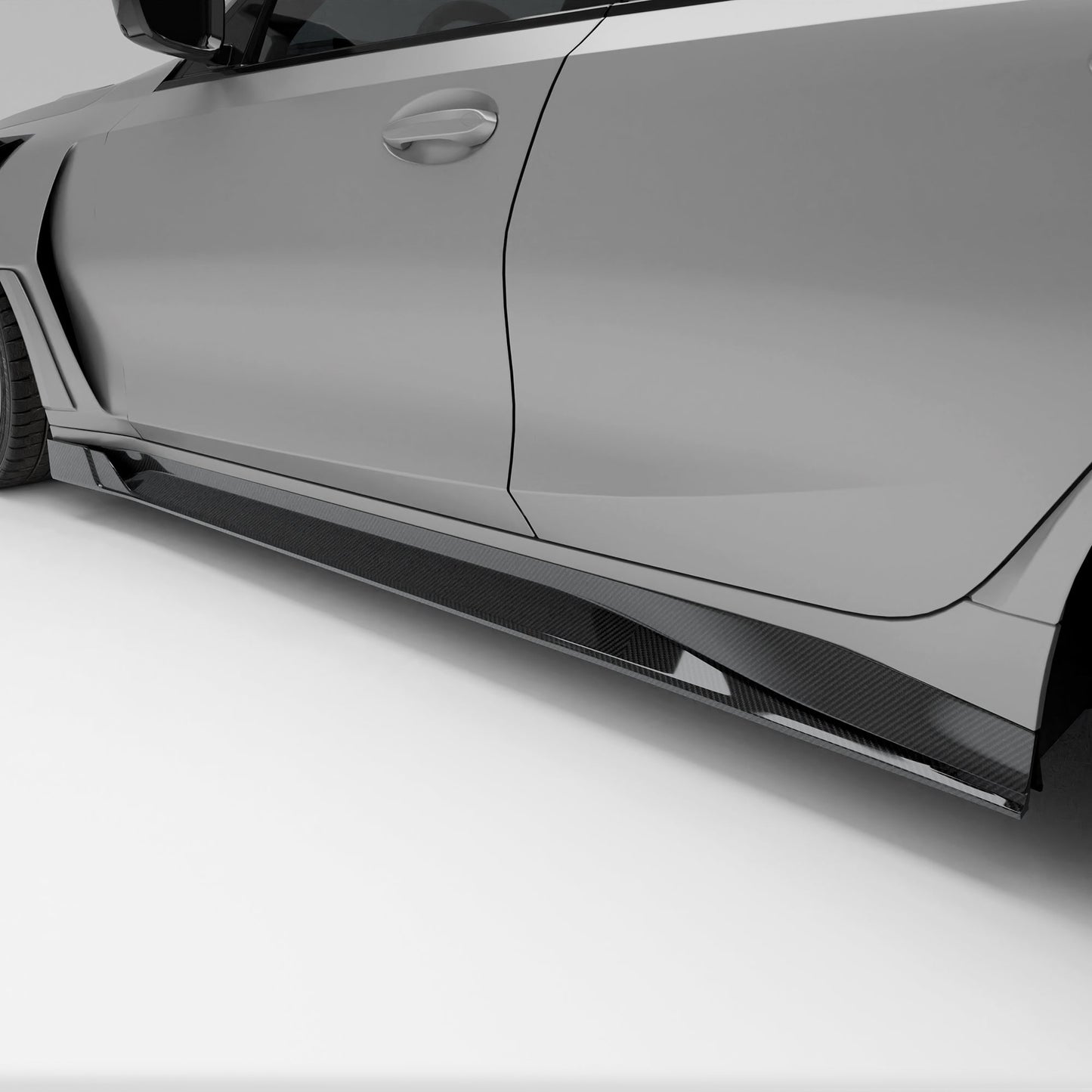 Revozport Carbon Fibre Side Skirts for BMW M3 G80 | Splitter Pair