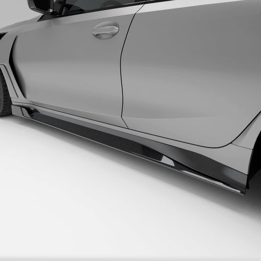 Revozport Carbon Fibre Side Skirts for BMW M3 G80 | Splitter Pair