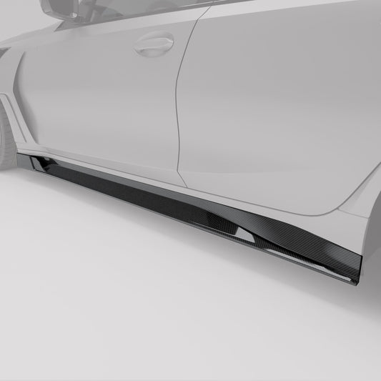 Revozport Carbon Fibre Side Skirts for BMW M3 G80 | Splitter Pair