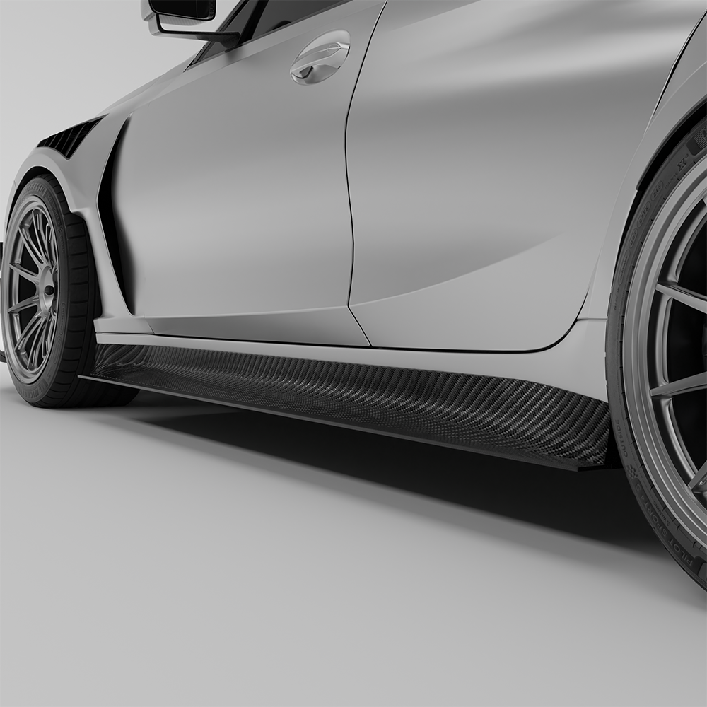 Revozport BMW M3 G80 Carbon Fiber Aero Side Skirts