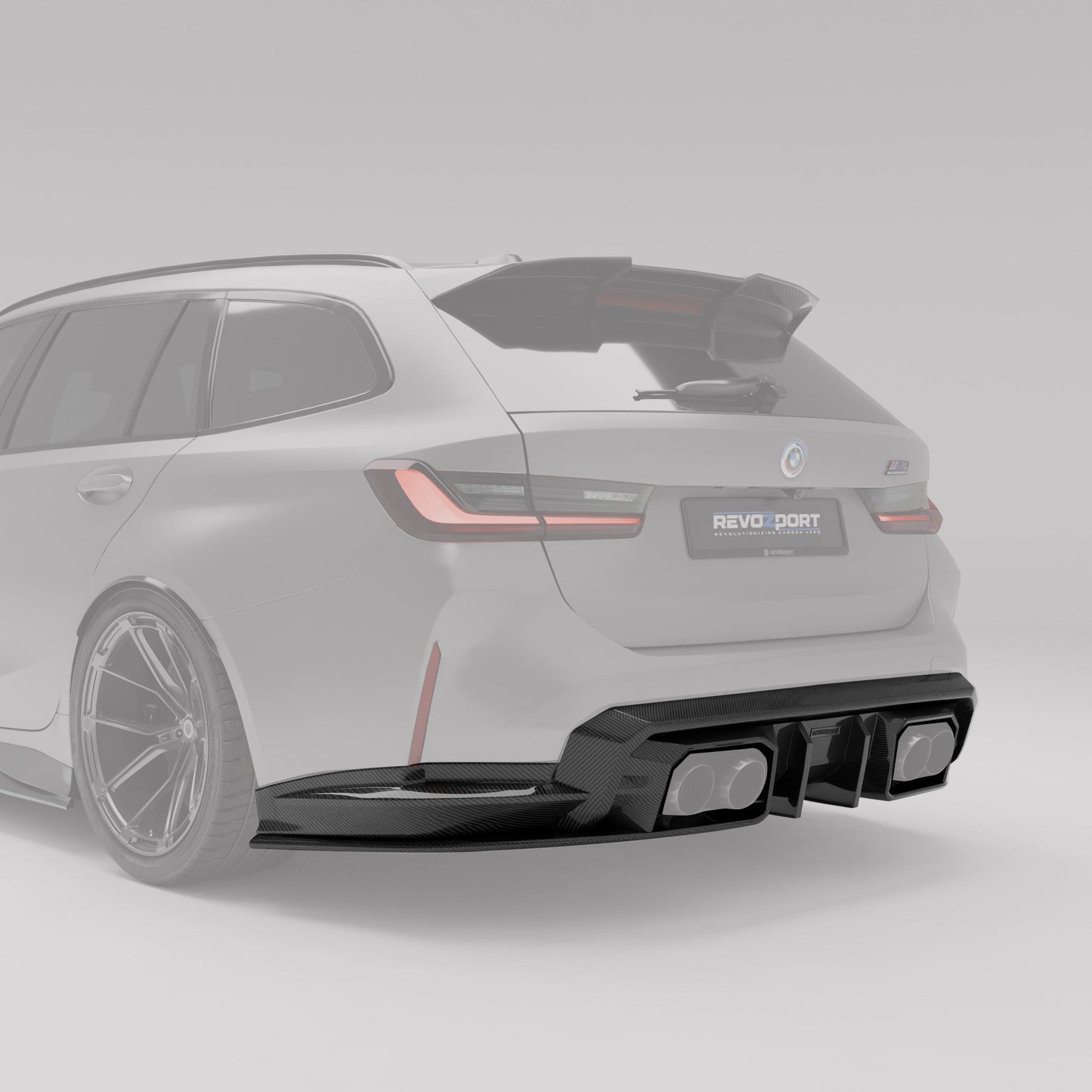 Revozport Carbon Fiber Rear Diffuser for BMW M3 G81