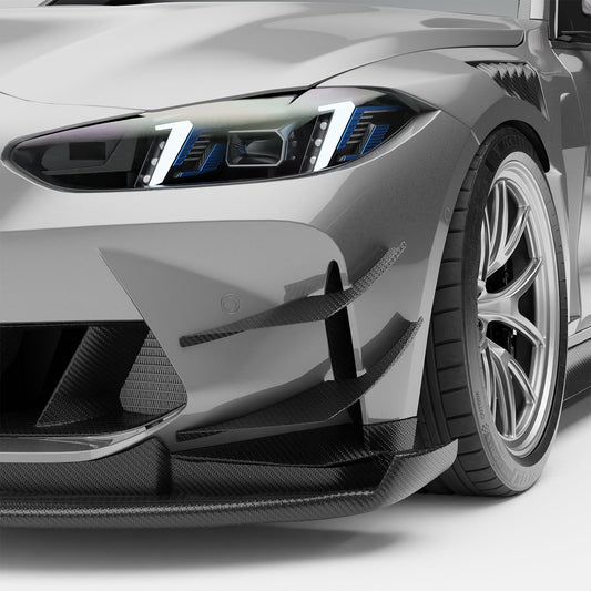 Revozport Carbon Fiber Front Bumper Canards for BMW M4 G82