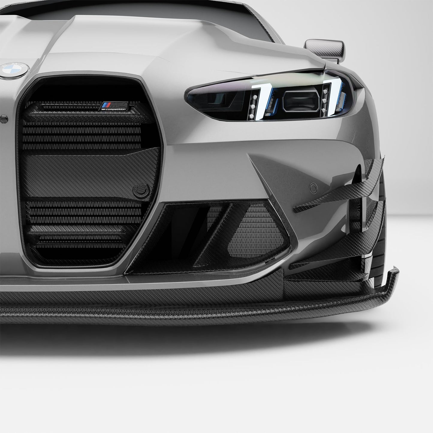 Revozport Carbon Fiber Front Bumper Canards for BMW M4 G82