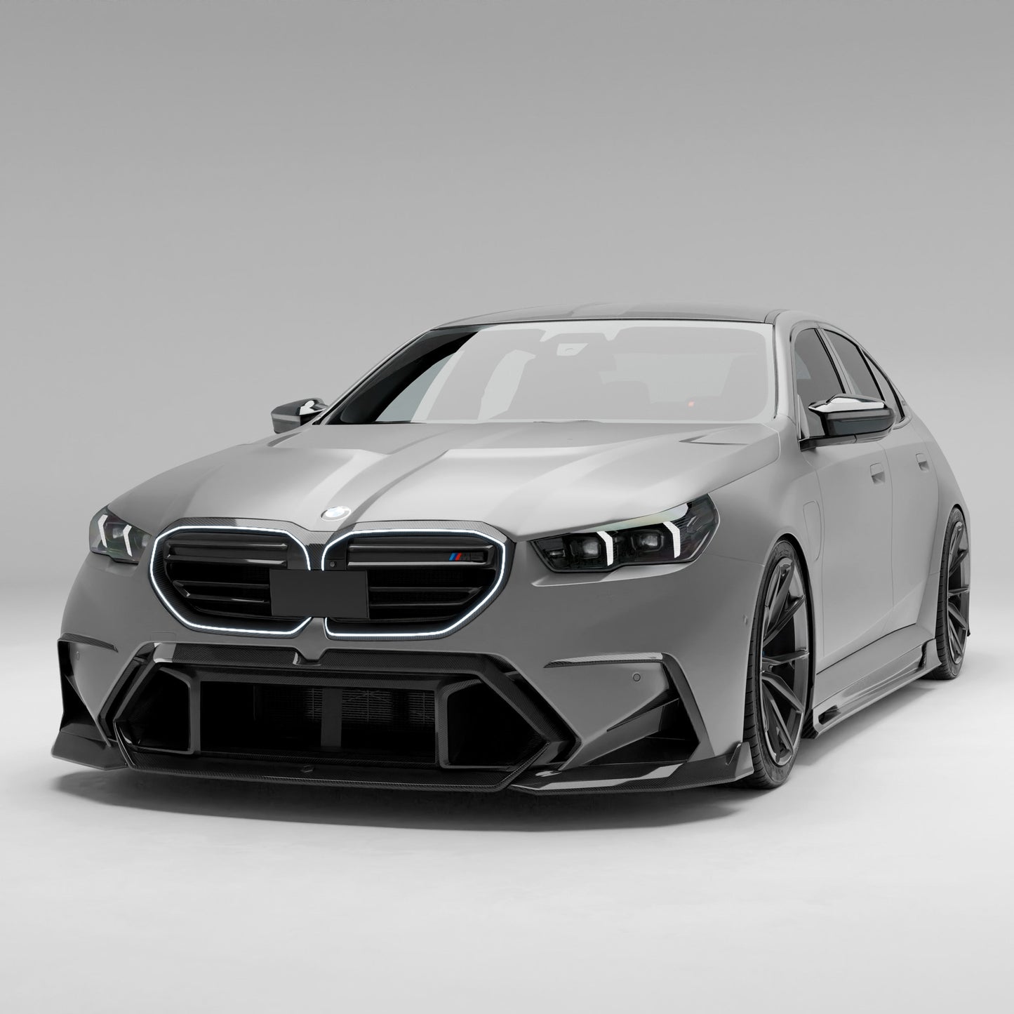 Revozport BMW M5 G90 Carbon Fiber Front Lip Splitter
